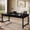 Black, variant on Finmind 55" Rustic Industrial Executive Office Desk, Simple, Strong Metal Framed Writing & Laptop Table, Multi-purpose Home & Business Workstation