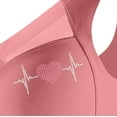 thumbnail image 4 of Sakmal Smoothing Women Bras Pink Jelly Lace Bralette Extra Lift T-Shirt Bras for Women L, 4 of 8