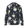thumbnail image 3 of Daiia Lilies Flowers UPF 50+ Sun Protection Hoodie Jacket Lightweight Long Sleeve Sun Shirt for Women Men with Pocket Hiking Outdoor-Medium, 3 of 9