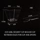 thumbnail image 4 of Paquete de 200 Tazas de Postre con Cucharas, Juego de de Postre de 60 Ml, Tazas de Postre de PláStico para Bricolaje, Juego de Tazas Trapezoidales Reutilizables, 4 of 5