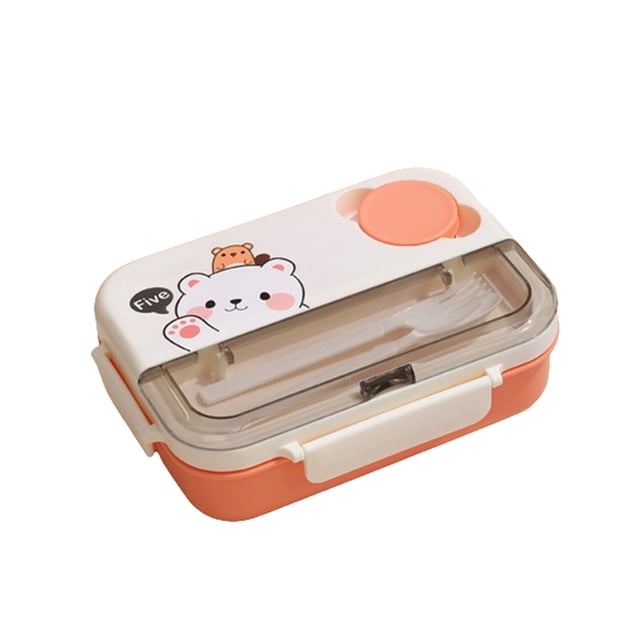 Boîte à Lunch pour Aliments Chauds, Boîte à Lunch à Quatre Compartiments Boîte à Lunch pour Étudiant Boîte à Lunch pour Micro-Ondes pour le Travail, Boîte à Lunch avec Compartiments, Boîte à Lunch pour Aliments Chauds, Boîte à Lunch à Compartiments