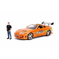 thumbnail image 2 of Diecast Car w/Display Case - Toyota Supra with Brian Figure, Fast & Furious - Jada 30738 - 1/24 Scale Diecast Model Toy Car, 2 of 3