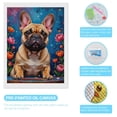 thumbnail image 3 of Diamond Art Kits for Adults - Floral Bulldog Artful Portrait 5d Diamond Painting for Adults, Diamond Art for Adults Beginners, Frameless Diamond Painting Kits for Adults for Home Wall Decor, 3 of 7