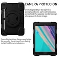 thumbnail image 2 of Funda para iPad Air de 10,2 pulgadas (2019/2020) con correa para el hombro, soporte de anilla grande, portalápices, protección contra caídas, duradera., 2 of 5