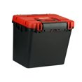 thumbnail image 4 of Miulika Fishing Seat Box, Fishing Tackle Storage Box, Rock Fishing with Rod Holder Portable Water Resistant Seatbox, Lure Fishing Box Red Lid, 4 of 9