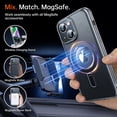 thumbnail image 3 of for iPhone 14 Case [Not Yellowing] [Military Grade Protection] [No.1 Strong Magnets] Magnetic Metal Matte Built-in Compatible with MagSafe Stand Case 6.1 inch 2022, Space Black, 3 of 6