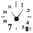 thumbnail image 2 of DIY Wall Decoration Clock, Stylish Luminous 3D DIY Wall Clock Big Pointer  For Living Room, 2 of 8