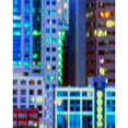 thumbnail image 3 of Burghardt, James 12x14 Black Modern Framed Museum Art Print Titled - Metropolitain II, 3 of 5