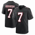 thumbnail image 1 of Maillot de Football Rétro Noir pour Hommes Atlanta Falcons 7 Bijan Robinson -2TG, 1 of 2