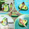 thumbnail image 3 of MoKo Inflatable Pool Float for Adults with Dual Handles, Floating Lounge Chair for Swimming Pool Floaty, Avocado, 3 of 7