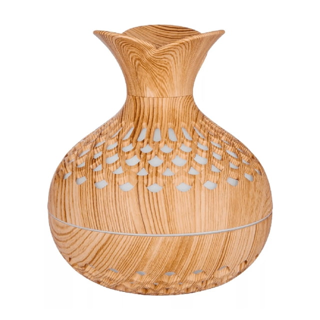 Humidificador Difusor Lámpara Colorida Light Wood Grain CAFE