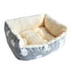 thumbnail image 1 of Cama para gatos cálida de invierno, antideslizante, acogedora, fija en la jaula, muebles para mascotas, autocalentable. Gris, 1 of 9