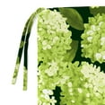 thumbnail image 5 of Jordan Manufacturing 17.5" x 19.75" Hydrangea Forest Green Floral Rectangular Outdoor Chair Pad Seat Cushion with Ties and Rounded Corners, 5 of 9