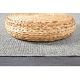 CAMILSON Solid Gray Outdoor Jute Rug 6x9, NonShedding, EasyCleaning