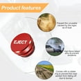 thumbnail image 3 of 1Pcs Car Cigarette Lighter Cover Cap,Car Interior Accessories, Eject Button FIRE Missile Button,(Red/Eject), 3 of 5