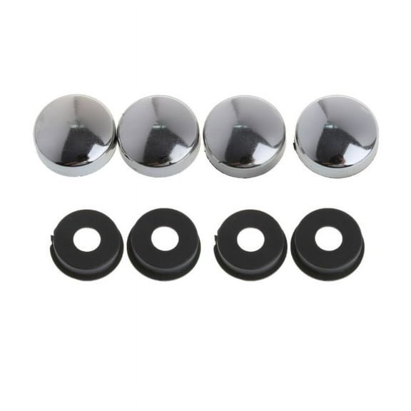 MANNYA 8Pcs Car Truck License Plate Bolts Frame Fixed Fasteners Screws Plastic Nut Cap Security Plate Mounting Screws