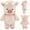 Pink, variant on Bomd White Highland Cow Stuffed Animal, 17.7 Inch Realistic Highland Cow Plush Figurine, for Period Cramps Pain, Stress Relief, Weighted Stuffed Animals Lavender Scented Cow Plush for Sooth & Relax