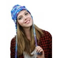 thumbnail image 2 of NYFASHION101 Nepal Handmade Ear Flaps Wool Fleece Lined Winter Hat - B19 BL/PU, 2 of 2