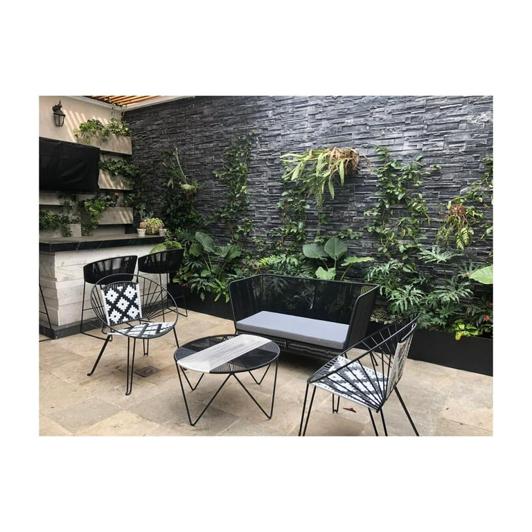 La Silla Acapulco Century Acapulco Sofa 55 Inch Black - Walmart.com