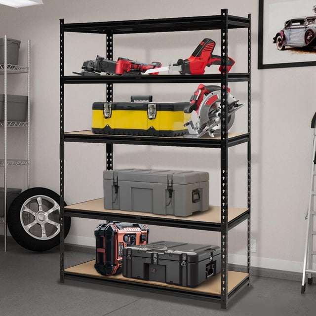 Kojooin 5 Tier Garage Shelving Unit, 2000 lb Capacity Heavy Duty Adjustable Storage Rack for Basement or Warehouse