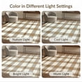 thumbnail image 7 of ODIKA 6'x9' Washable Area Rug Nursey Plaid Checkered Alternating Squares Neutral Farmhouse for Family Room, Living Room, Master Bedroom, Non-Slip, Easy Care, 7 of 7