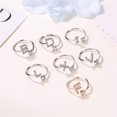 thumbnail image 4 of Youkk Bague Initiale pour Femmes Filles Bagues Alphabet en Alliage Argent Bagues Initiales Incrustées de Cristal Réglables Cadeau Type1 Type18, 4 of 6