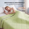 thumbnail image 4 of WISHEAD Cooling Blanket Twin Size, Cooling Comforter for Hot Sleepers, Double-Sided Lightweight Summer Bedding, Soft Breathable All-Season Quilt, (Apple Green, 68" x 90"), 4 of 8