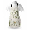thumbnail image 4 of Colorful Apron, Vintage Engraving Pattern Design Herbs and Wild Flowers Illustration, Unisex Kitchen Bib with Adjustable Neck for Cooking Gardening, Adult Size, Pale Eggshell Multicolor, by Ambesonne, 4 of 4