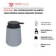 thumbnail image 4 of Namaro Design Dispensador De Jabón Gris/negro Osaka, 4 of 4