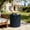 Navy Blue, variant on Wood-Look Square-Column MGO End Table H18 Black for Living Room Patio, Mix and Match with Different Heights, Distressed Finish