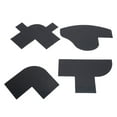 thumbnail image 2 of Enhancement Card for Barber, Accurate 4 Pcs Beard Shaping Tool Hairline Fill Straight Curved Lines  for Barber Designing, 2 of 7