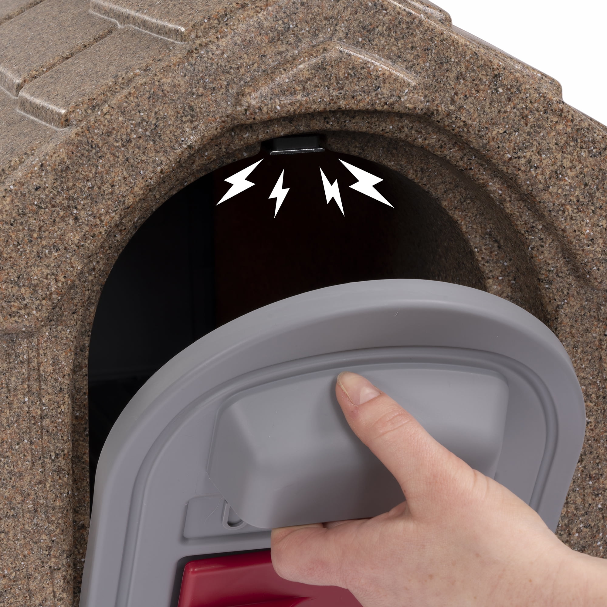 Simplay3 Rustic Home Post Mailbox, Multi-Color