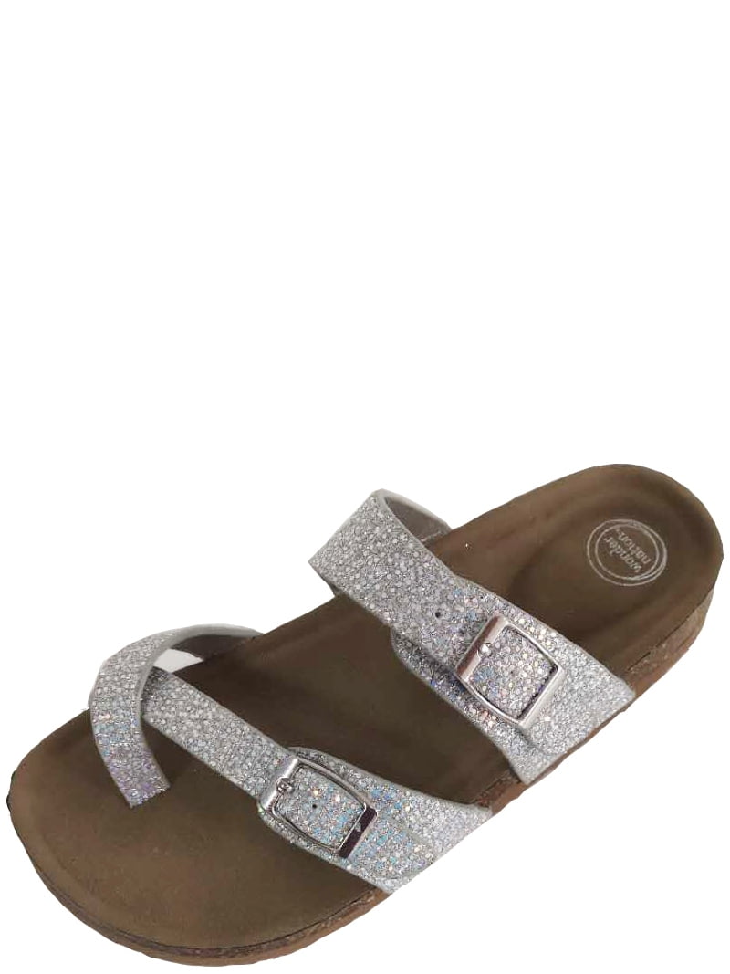 Wonder NATION adjustable Comfort Footbead Girls Sandals size 12