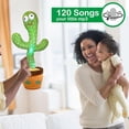 thumbnail image 5 of Pbooo Bailando Hablando Cactus Imitando Juguete, Hablando Repetir Cantando Sunny Cactus Juguete 120 Piezas Canciones para Bebé 15S Grabe Su Sonido Cante+Baile+Grabación+LED, 5 of 5