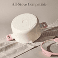 thumbnail image 5 of Carote 5.5 QT Stock Pot with Strainer Lid, Ceramic Nonstick Soup Pot, Induction Compatible, Pink, 5 of 7