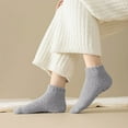 thumbnail image 4 of FAZVAOO Womens Fuzzy Socks Ankle Non Slip Velvet Thick Socks Gray, 4 of 7