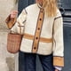 thumbnail image 4 of Puntoco Coat Chaqueta De Algodón Engrosada De Un Solo Pecho con Cuello Redondo A La Moda para Mujer con Chaqueta Cálida Y De Felpa Liquidación Puntoco Puntoco-1, 4 of 9