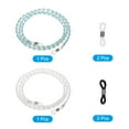 thumbnail image 3 of Uxcell Eyeglass Chains for Women, 2Pcs Stylish Glasses Chain Sunglass Strap Glasses Beaded String, White, Blue, 3 of 5