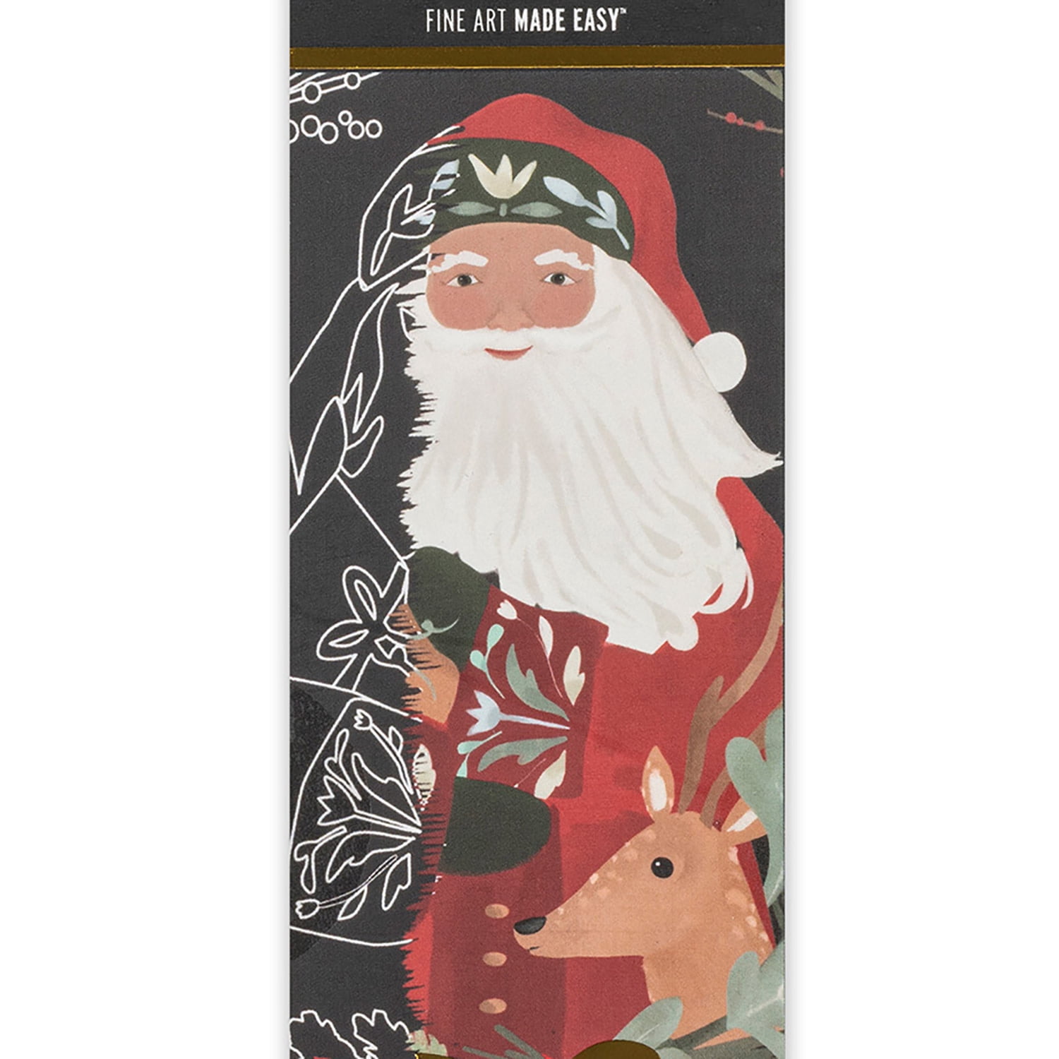 Brea Reese: Scratch Art Bookmark Kit - Woodland Holiday - 10 Bookmarks, Metallic Guided Art, Holiday-Themed, Family-Friendly, Calming Adult Craft Kit