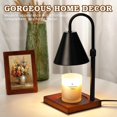 thumbnail image 2 of Modern Candle Warmer Lamp with Timer, Dimmable Candle Lamp Warmer, Men Women Christmas Birthday Gifts, Black Candle Warmer, Adjustable Candle Light Warmer, Cozy  Room   Decor, 2 of 6