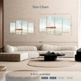 thumbnail image 4 of Elephant Stock Sailing Journey Wall Art - Horizontal Multi Panel Canvas - Living Room Wall Decor - Transportation Multi Panel - Beige And Blue Decor By Jane Slivka - 68" x 42", 4 of 8