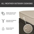 thumbnail image 4 of Crosley Ensemble de Conversation en Osier 3 Pcs pour Patio en Brun et Sable, 4 of 5