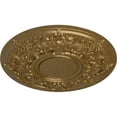 thumbnail image 3 of 32 3/4"OD x 2 1/2"P Jackson Ceiling Medallion (Fits Canopies up to 13 1/2"), Hand-Painted Pale Gold, 3 of 6