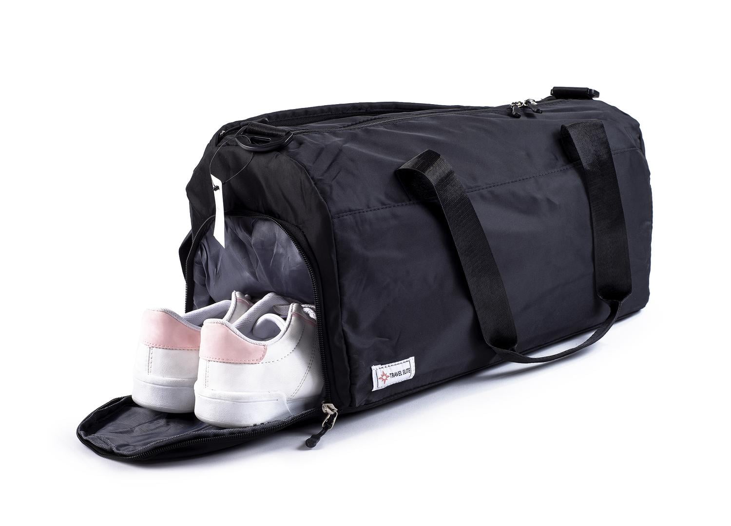 Maleta Deportiva Gym Mochila Gimnasio Viaje negro Travel Elite SportBag Walmart en linea