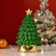 thumbnail image 5 of Adorno de mesa en miniatura para árbol de Navidad, accesorio para fotografía de boda, artesanía de resina de escritorio, estatua navideña Verde, 5 of 7