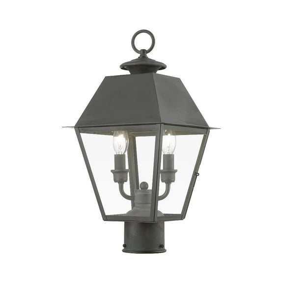 Livex Lighting - Wentworth - 2 Light Medium Outdoor Post Top Lantern In Classic