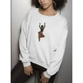 thumbnail image 3 of Indian Dancer Posing Paint Sweatshirt Women -Image by Shutterstock, Female Large, 3 of 4