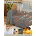 thumbnail image 4 of Abstract Blue Forest Impressionist Tree Street Art Sofa Covers for 3 Cushion Couch,Washable Sectional & L Shape Couch Covers for Dog/Cat/Kid,Non Slip Sofa Slipcover Tassel Futon Cover 71''x150'', 4 of 8