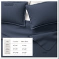 thumbnail image 3 of Solid Quilt Set - Lightweight, Soft, All-Season - 2-Piece Reversible Channel Stitched Bedding Set (Twin / Twin XL, Navy), 3 of 6