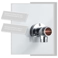 thumbnail image 5 of CIMAXIC 1Pc Copper Shower Adapter Silver Round Base Wall Mount Conversion Water Outlet Direction Control Anti-Pressure Explosion-Proof Rust-Resistant Corrosion-Resistant 1.97x1.77in, 5 of 5